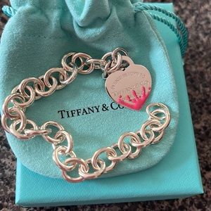Tiffany and co. Pink splash bracelet